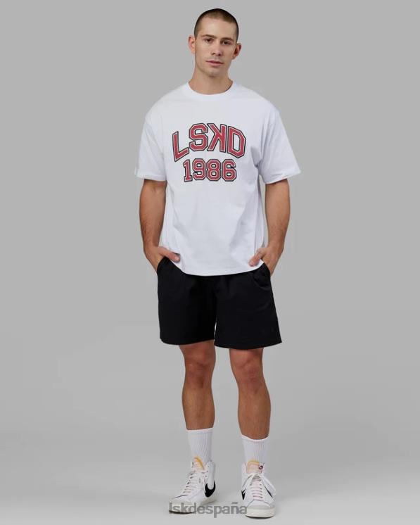 LSKD unisexo Camiseta extragrande Alumni Heavyweight - blanco-rojo 8T6NZ330 vestir