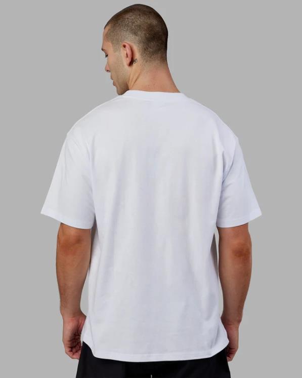 LSKD unisexo Camiseta extragrande Alumni Heavyweight - blanco-rojo 8T6NZ330 vestir