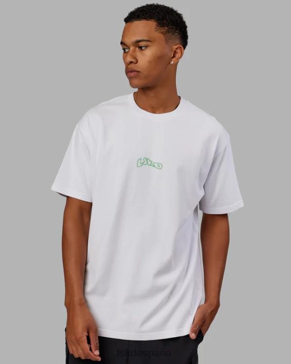 LSKD unisexo Camiseta extragrande Mad Happy Heavyweight - Blanco 8T6NZ262 vestir