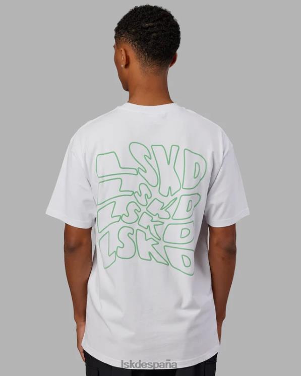 LSKD unisexo Camiseta extragrande Mad Happy Heavyweight - Blanco 8T6NZ262 vestir