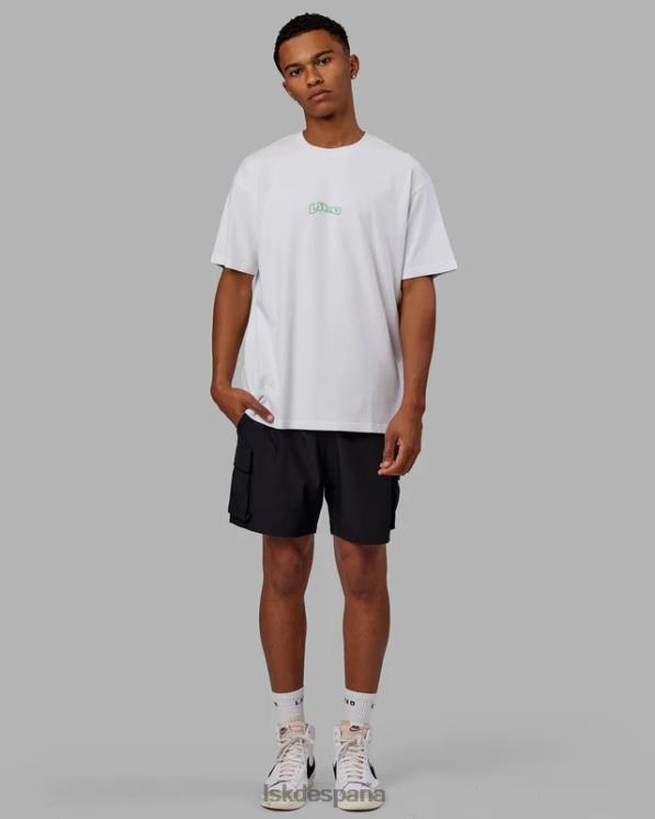 LSKD unisexo Camiseta extragrande Mad Happy Heavyweight - Blanco 8T6NZ262 vestir