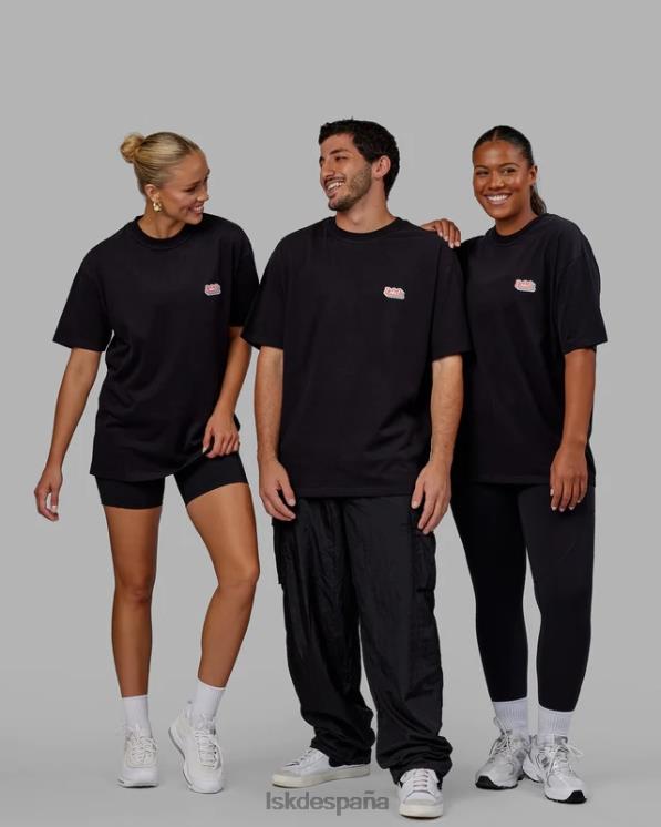 LSKD unisexo Camiseta extragrande Radiate Heavyweight - Negro 8T6NZ243 vestir