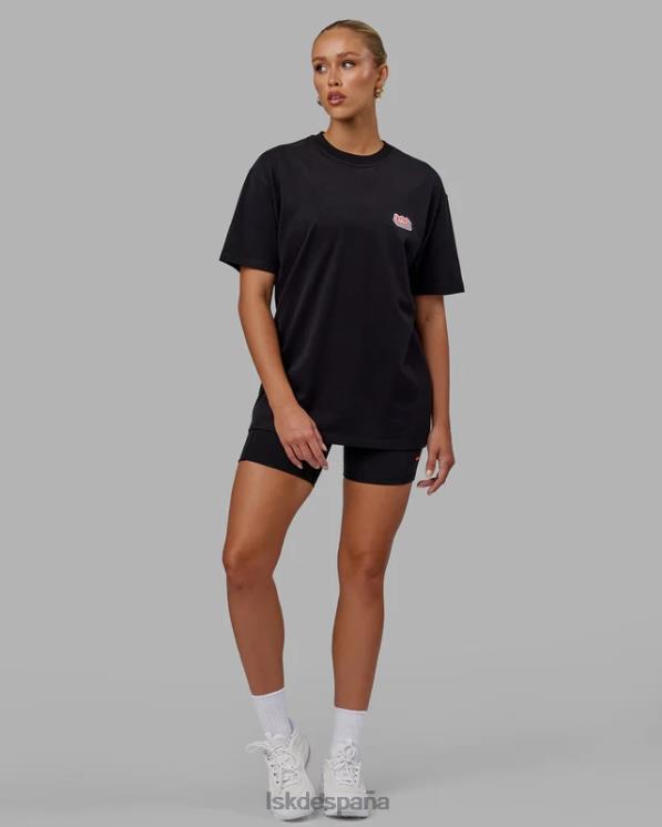 LSKD unisexo Camiseta extragrande Radiate Heavyweight - Negro 8T6NZ243 vestir