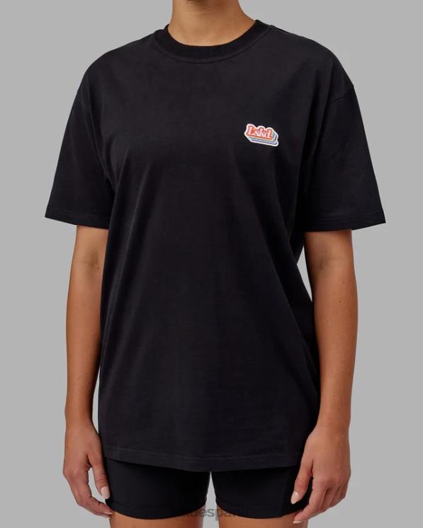 LSKD unisexo Camiseta extragrande Radiate Heavyweight - Negro 8T6NZ243 vestir
