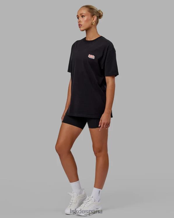 LSKD unisexo Camiseta extragrande Radiate Heavyweight - Negro 8T6NZ243 vestir