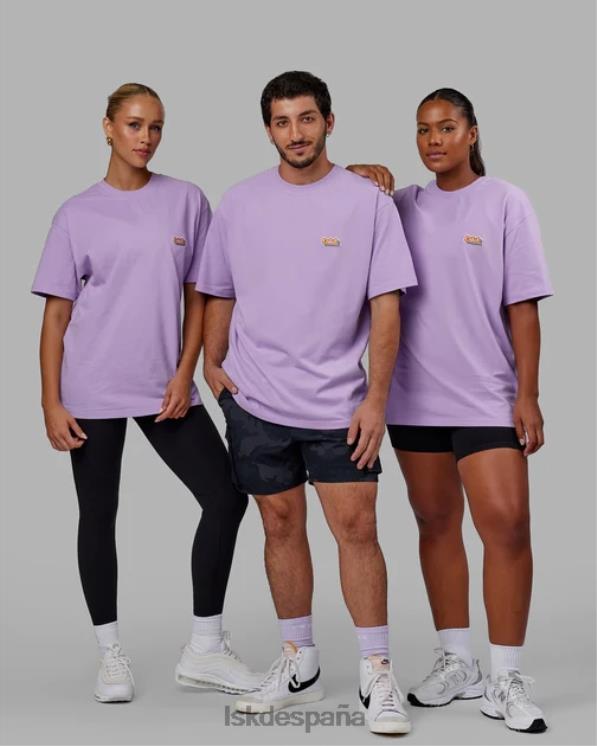 LSKD unisexo Camiseta extragrande Radiate Heavyweight - lila pálida 8T6NZ323 vestir