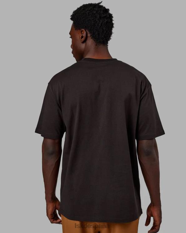 LSKD unisexo Camiseta extragrande con bandera pesada - nogal oscuro 8T6NZ250 vestir