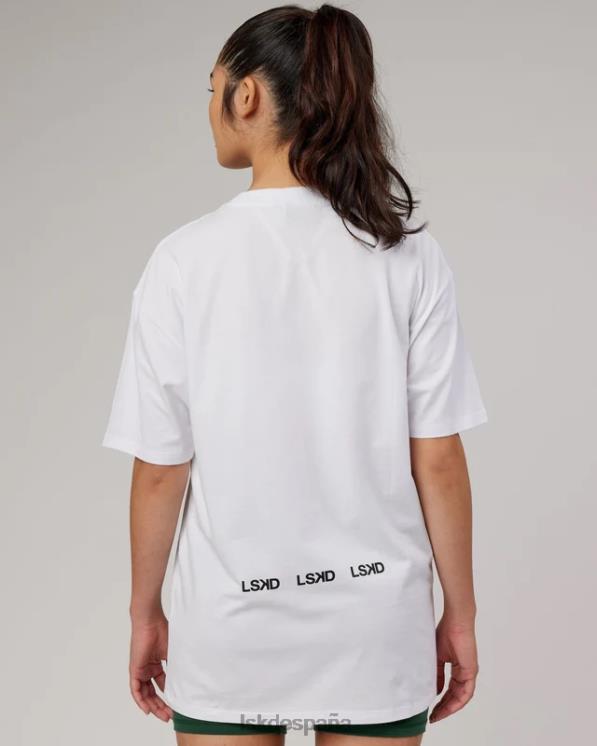 LSKD unisexo Camiseta extragrande downlow flxcotton - blanco 8T6NZ296 vestir