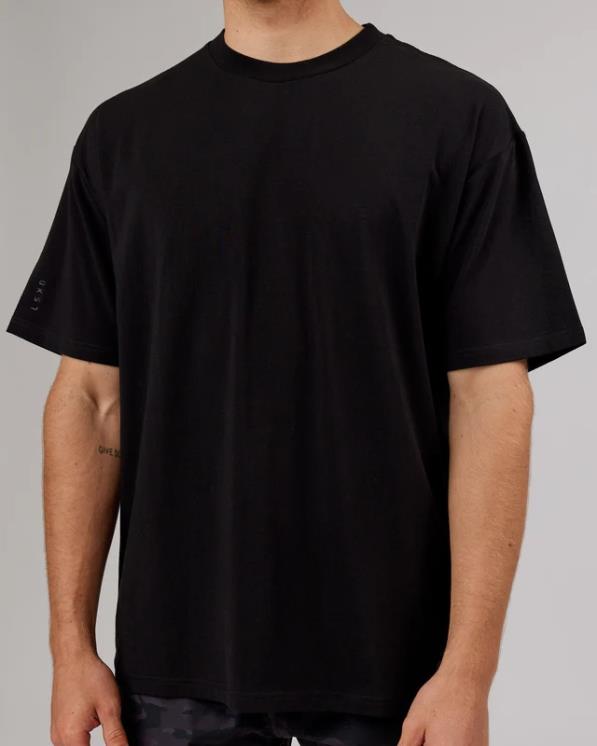 LSKD unisexo Camiseta ltrd flxcotton oversize - negro-negro 8T6NZ313 vestir