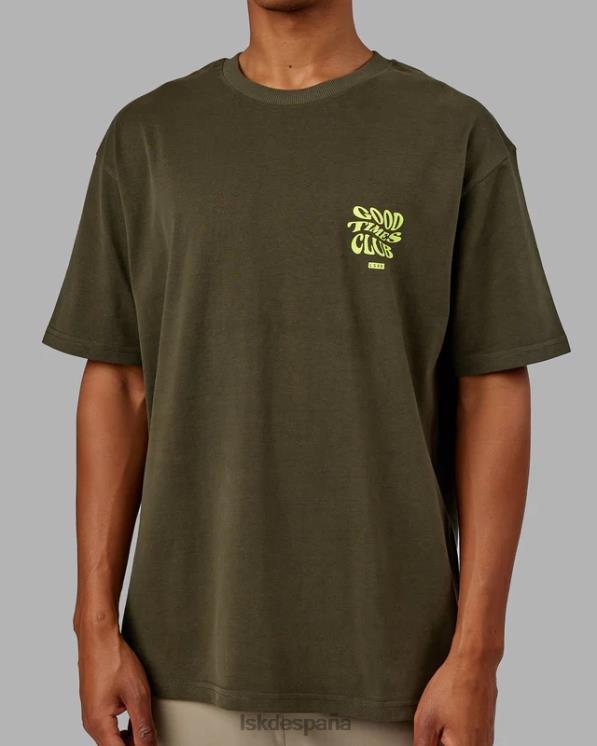 LSKD unisexo Camiseta oversize Good Times Heavyweight - Forest Night Mint 8T6NZ225 vestir