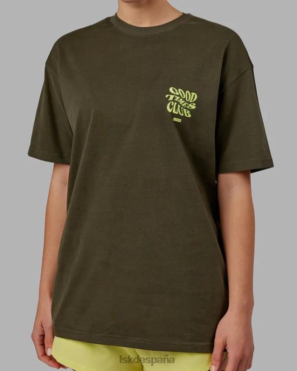 LSKD unisexo Camiseta oversize Good Times Heavyweight - Forest Night Mint 8T6NZ225 vestir
