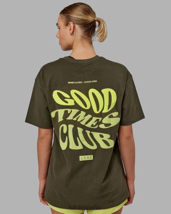 LSKD unisexo Camiseta oversize Good Times Heavyweight - Forest Night Mint 8T6NZ225 vestir