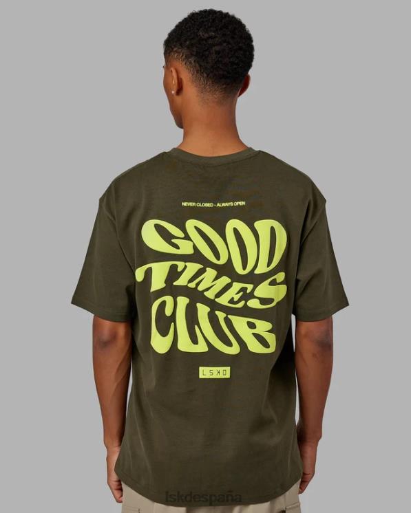 LSKD unisexo Camiseta oversize Good Times Heavyweight - Forest Night Mint 8T6NZ225 vestir