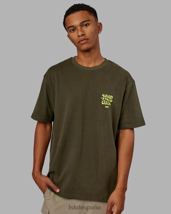 LSKD unisexo Camiseta oversize Good Times Heavyweight - Forest Night Mint 8T6NZ225 vestir