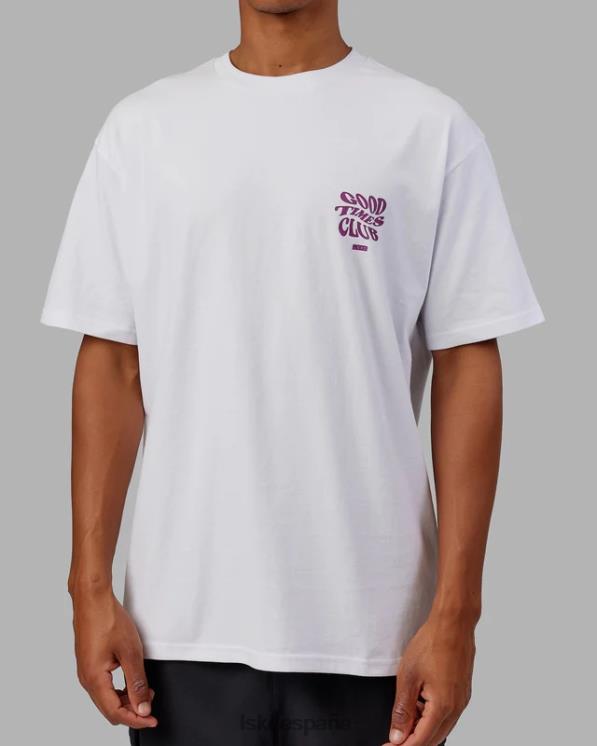 LSKD unisexo Camiseta oversize Good Times Heavyweight - White-Orchid 8T6NZ226 vestir