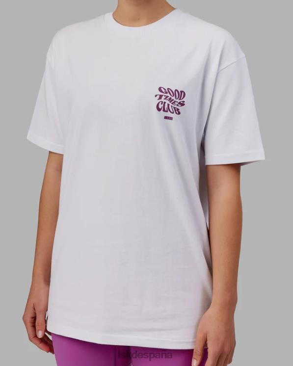 LSKD unisexo Camiseta oversize Good Times Heavyweight - White-Orchid 8T6NZ226 vestir