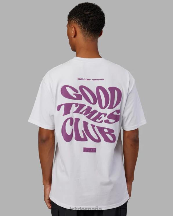LSKD unisexo Camiseta oversize Good Times Heavyweight - White-Orchid 8T6NZ226 vestir