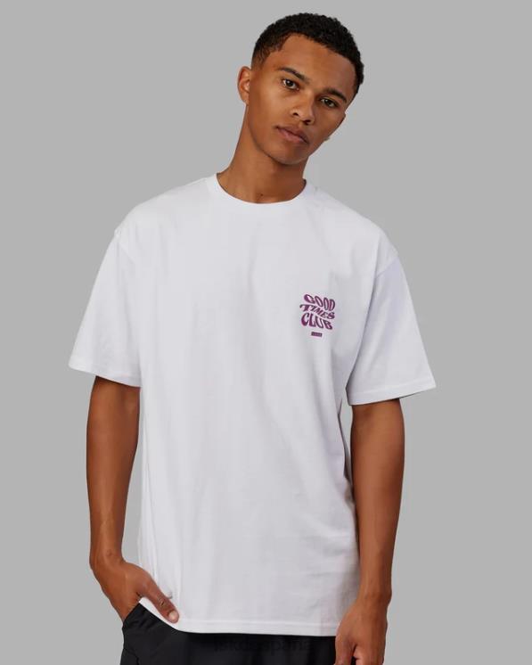 LSKD unisexo Camiseta oversize Good Times Heavyweight - White-Orchid 8T6NZ226 vestir