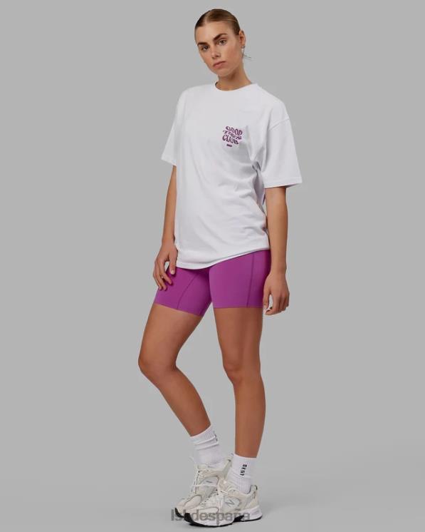 LSKD unisexo Camiseta oversize Good Times Heavyweight - White-Orchid 8T6NZ226 vestir