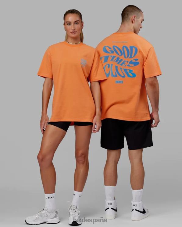 LSKD unisexo Camiseta oversize Good Times Heavyweight - azul mandarina 8T6NZ332 vestir