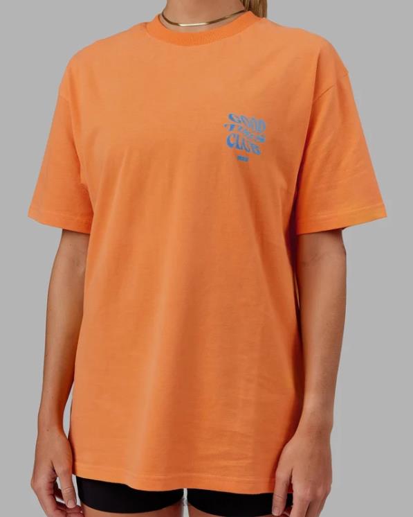 LSKD unisexo Camiseta oversize Good Times Heavyweight - azul mandarina 8T6NZ332 vestir