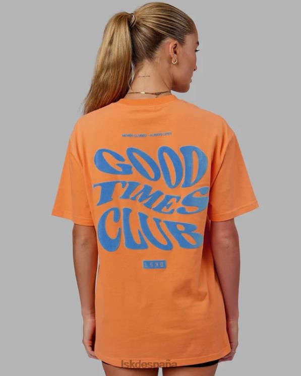LSKD unisexo Camiseta oversize Good Times Heavyweight - azul mandarina 8T6NZ332 vestir