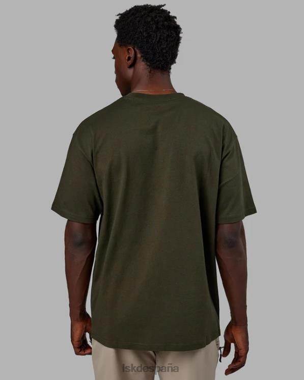 LSKD unisexo Camiseta oversize con bandera pesada - noche del bosque 8T6NZ318 vestir