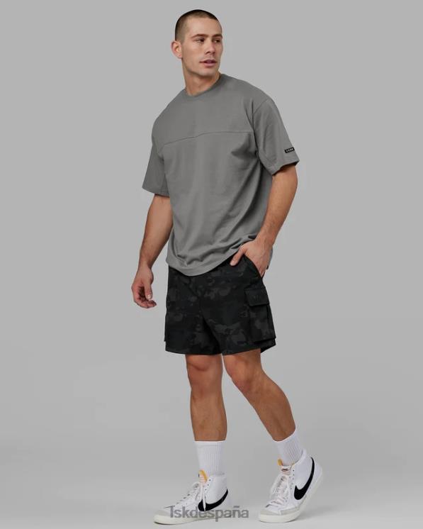 LSKD unisexo camiseta de laboratorio pesada de gran tamaño - grafito 8T6NZ324 vestir