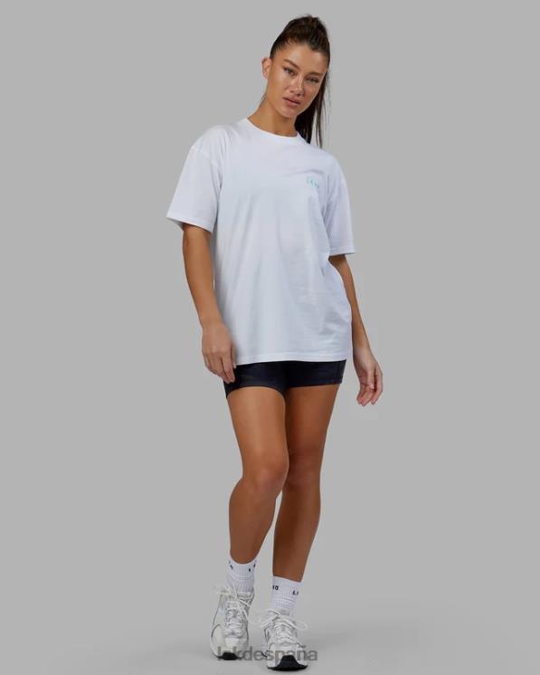 LSKD unisexo camiseta de viaje extragrande - blanco 8T6NZ224 vestir