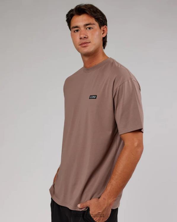 LSKD unisexo camiseta icónica de flxcotton de gran tamaño - taupe profundo 8T6NZ303 vestir