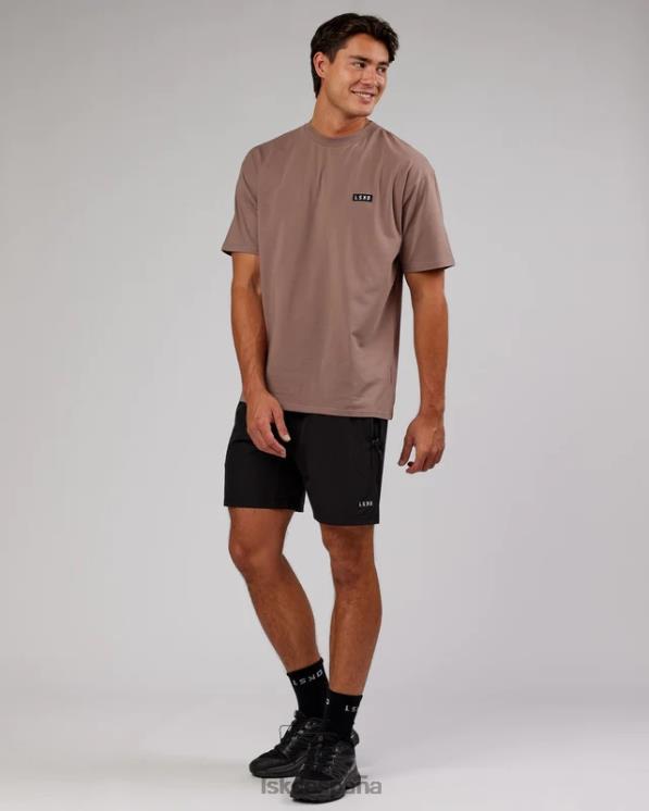 LSKD unisexo camiseta icónica de flxcotton de gran tamaño - taupe profundo 8T6NZ303 vestir