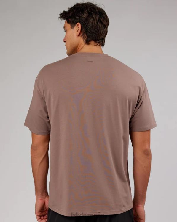 LSKD unisexo camiseta icónica de flxcotton de gran tamaño - taupe profundo 8T6NZ303 vestir