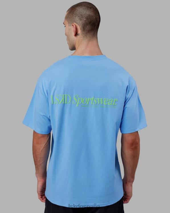 LSKD unisexo camiseta oversize motion flxcotton - azul celeste 8T6NZ252 vestir