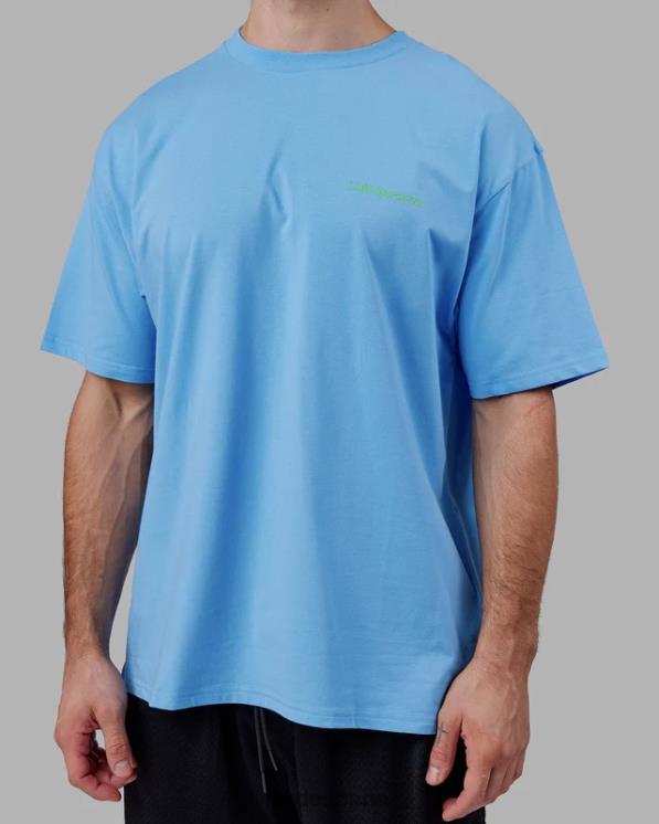 LSKD unisexo camiseta oversize motion flxcotton - azul celeste 8T6NZ252 vestir