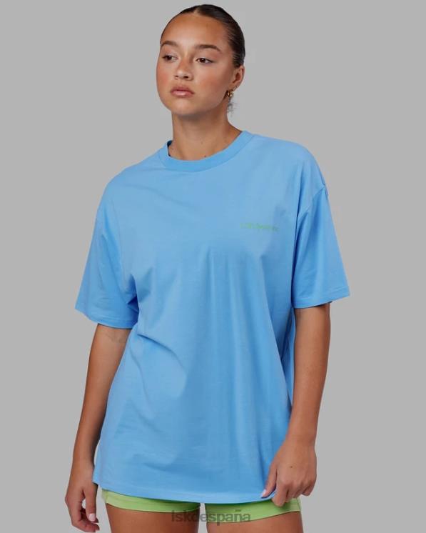 LSKD unisexo camiseta oversize motion flxcotton - azul celeste 8T6NZ252 vestir