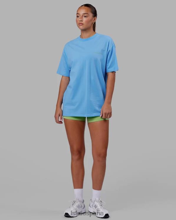 LSKD unisexo camiseta oversize motion flxcotton - azul celeste 8T6NZ252 vestir