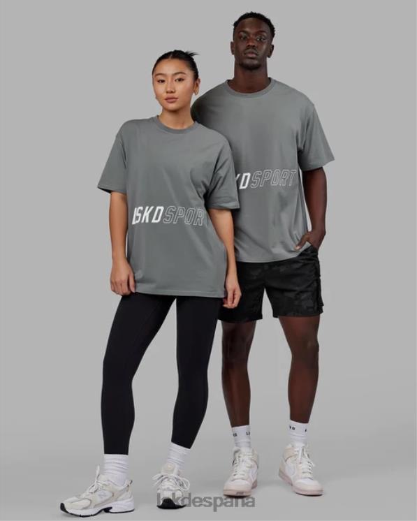 LSKD unisexo camiseta pace flxcotton oversize - grafito 8T6NZ268 vestir