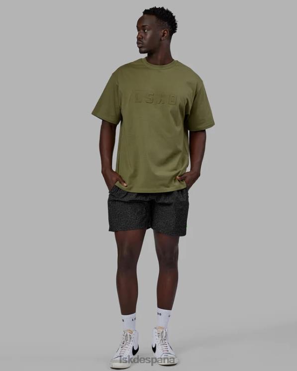 LSKD unisexo camiseta pesada estampada de gran tamaño - moss stone 8T6NZ219 vestir