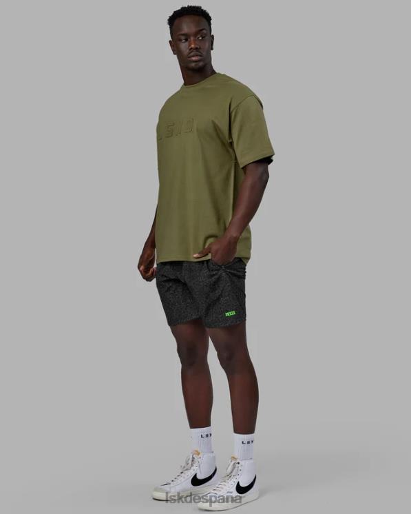 LSKD unisexo camiseta pesada estampada de gran tamaño - moss stone 8T6NZ219 vestir