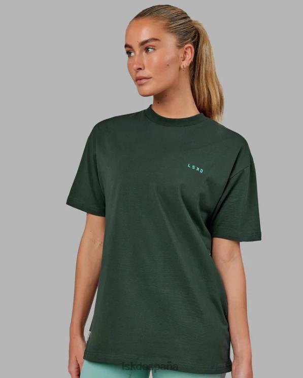 LSKD unisexo camiseta vs2 flxcotton oversize - vital green-teal 8T6NZ267 vestir
