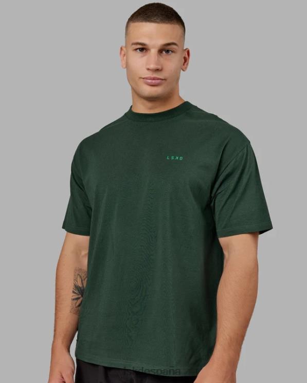 LSKD unisexo camiseta vs2 flxcotton oversize - vital green-teal 8T6NZ267 vestir