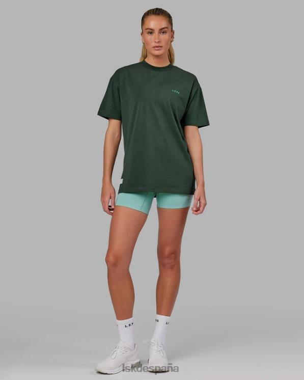 LSKD unisexo camiseta vs2 flxcotton oversize - vital green-teal 8T6NZ267 vestir