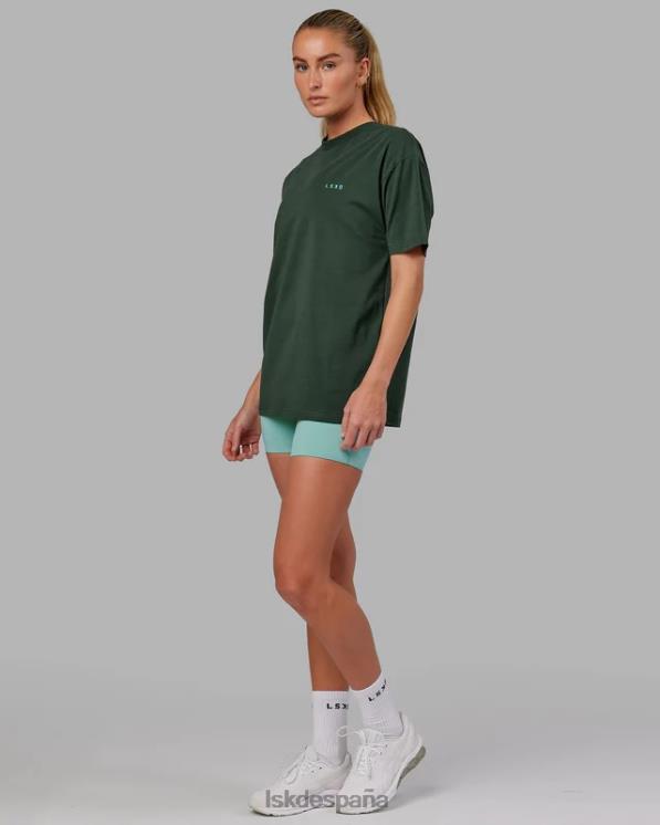 LSKD unisexo camiseta vs2 flxcotton oversize - vital green-teal 8T6NZ267 vestir