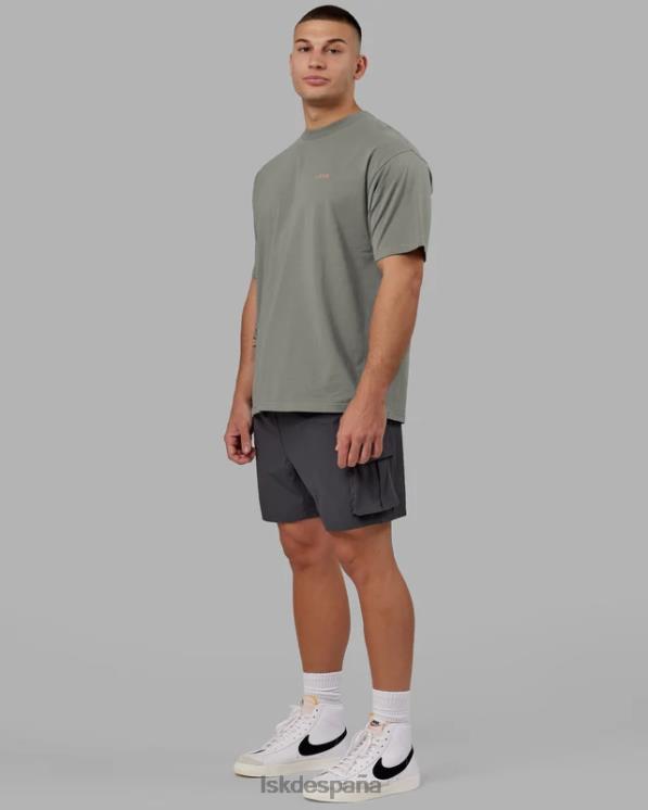 LSKD unisexo camiseta vs4 flxcotton oversize - grafito-mandarina 8T6NZ265 vestir