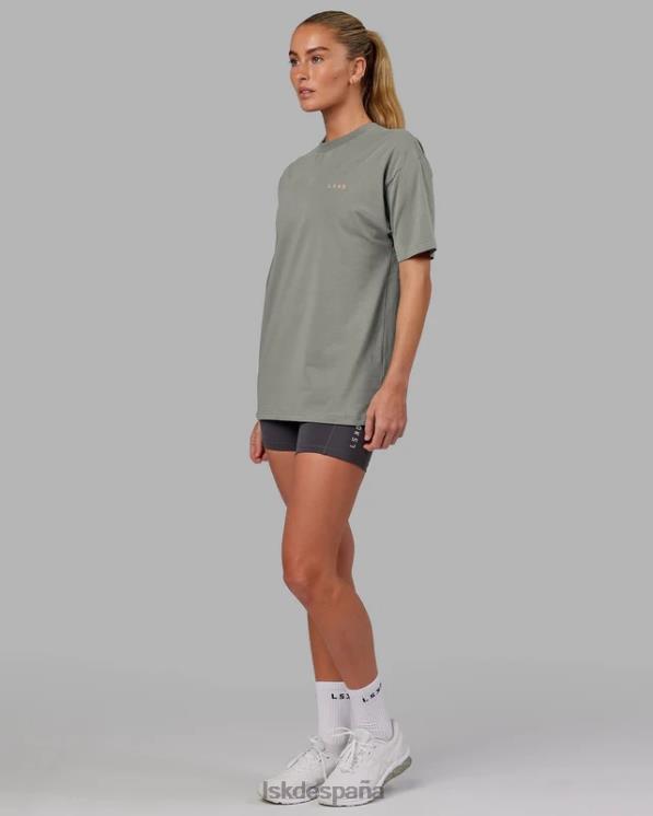 LSKD unisexo camiseta vs4 flxcotton oversize - grafito-mandarina 8T6NZ265 vestir