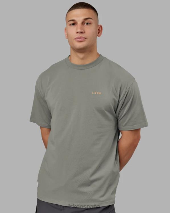 LSKD unisexo camiseta vs4 flxcotton oversize - grafito-mandarina 8T6NZ265 vestir