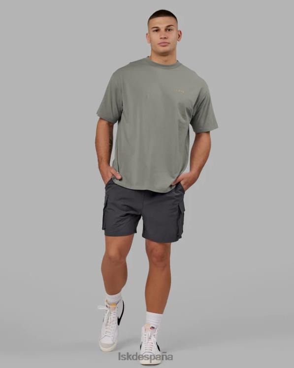 LSKD unisexo camiseta vs4 flxcotton oversize - grafito-mandarina 8T6NZ265 vestir