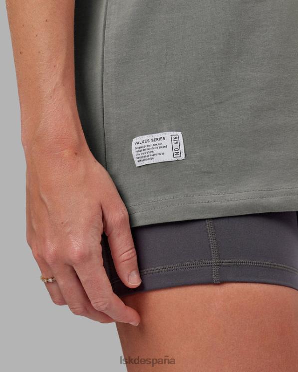 LSKD unisexo camiseta vs4 flxcotton oversize - grafito-mandarina 8T6NZ265 vestir