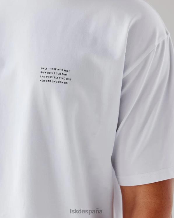 LSKD unisexo esforzarse flxcotton camiseta de gran tamaño - blanco 8T6NZ309 vestir