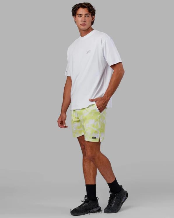 LSKD unisexo esforzarse flxcotton camiseta de gran tamaño - blanco 8T6NZ309 vestir